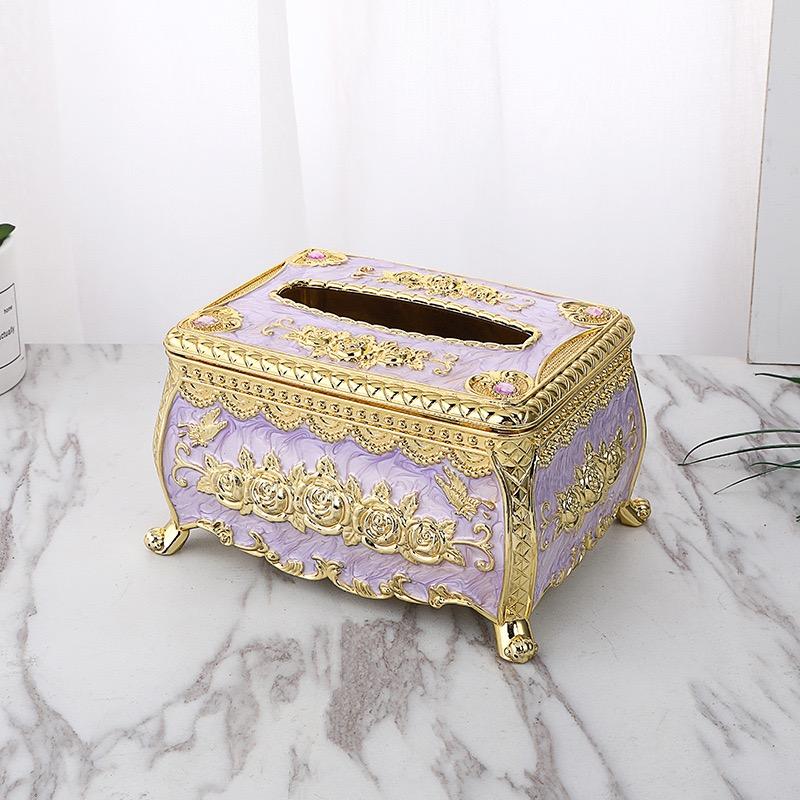 Napkin Extraction Paper Box European Style Plastic Kitchen Napkin Dispenser Storage Box Organizer Desktop Home Decorative