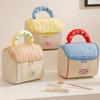 Portable Travel Cosmetic Bag with Niche Design & Cute Cartoon Pattern Storage Bags Style Large-Capacity Stylish House-Shaped Bag