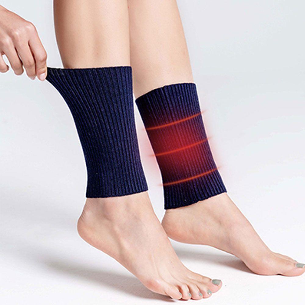 Fashion Solid Color Knitting Winter Ankle Sleeve Outdoor Cold Protection