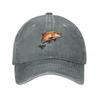 Dripping Brown Trout Baseball Cap derby hat Sun Cap summer hat Fishing cap Unisexs Baseball Womens