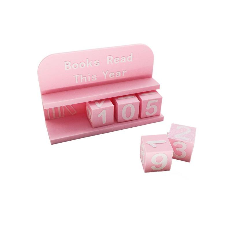 1pcs Books Read This Year Counting Ornament Home Office Desk Decor Book Reading Tracker Desktop Decoration