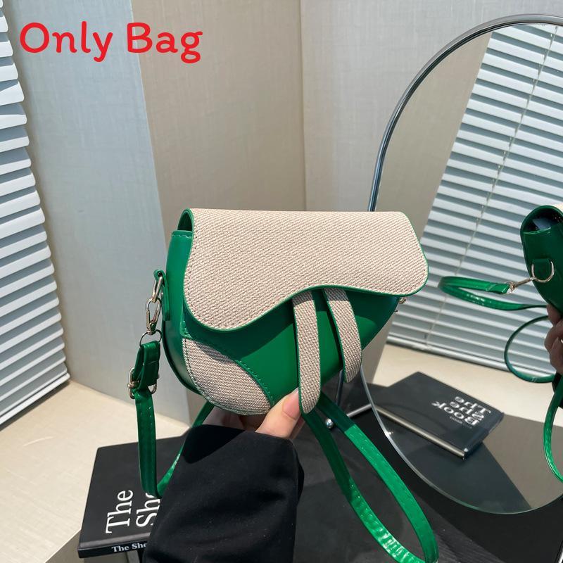 Childrens Fashion Mini Pu Saddle Bag With Stitching For Daily Outings