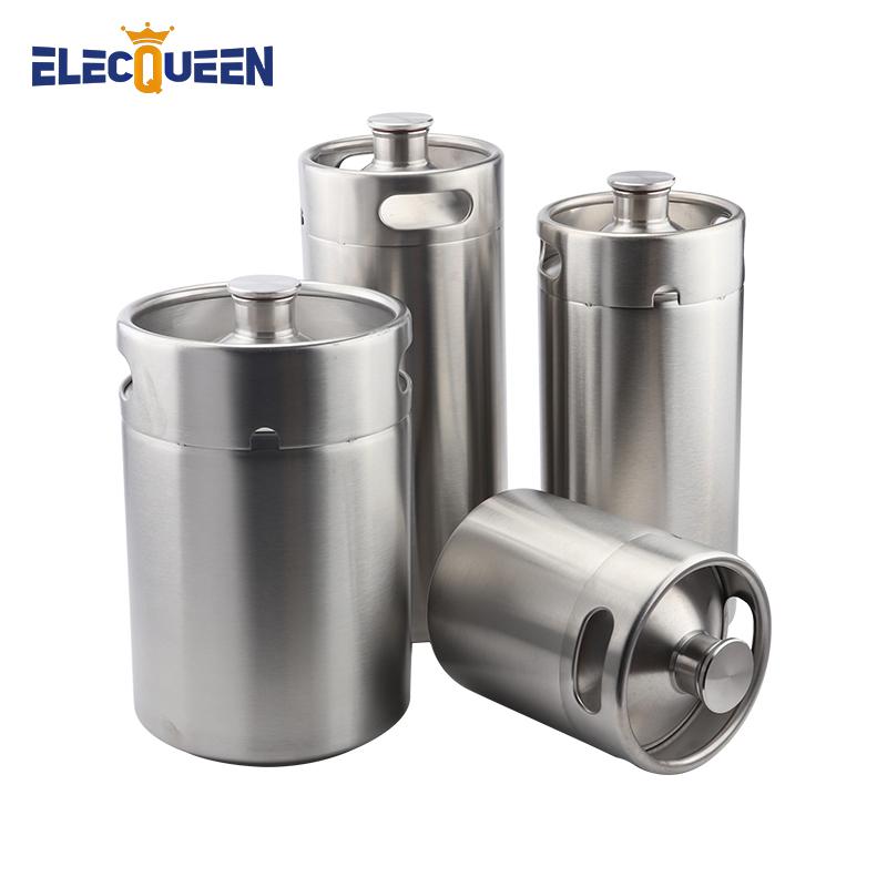 2/3,6/4/5L Growler in Acciaio Inossidabile per Birra, Mini Fusto Growler per Sistema Dispenser Birra Artigianale, Birrificazione Fai da Te
