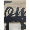 Wrought Iron Wall Hook Farmhouse Entryway Organizer Vintage Letter Shape Coat Rack Space Saving Storage for Hats Keys Towels Hallway Bedroom Decor