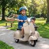 Licensed VESPA Electric Motorcycle for Children, 6V, Ages 3+, Cream