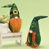 Saint Whimsical Patricks Day Grønt Blad Dukke Bedårende Dekor For Sesongmessige Feiringer