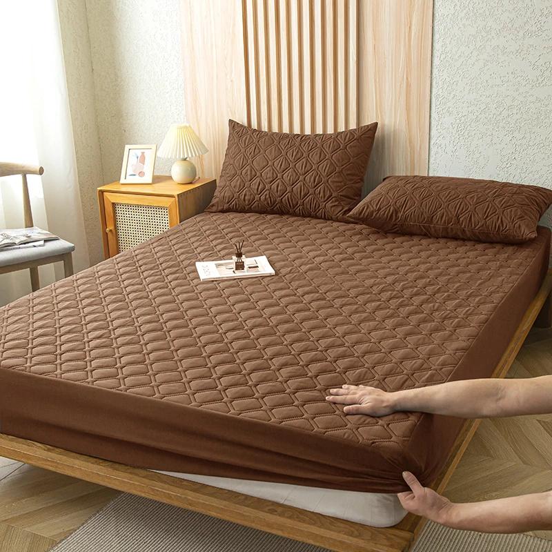 Cearșaf de pat rezistent la apă Proces de matlasare Husă de saltea Protector de pat Protejat Husă de pat Single, dublu, King Queen(Fara fata de perna)