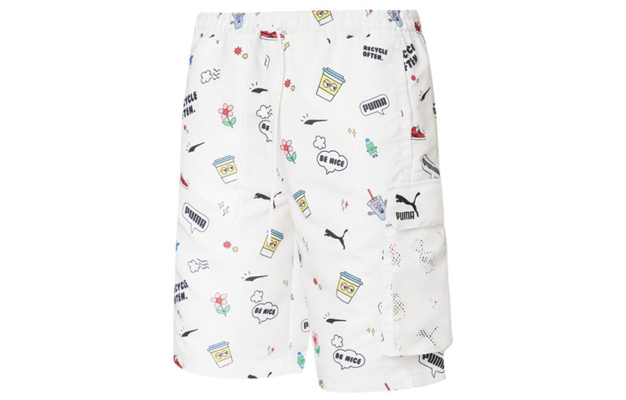 PUMA Casual Shorts Men s White Moderate 532038-02 M