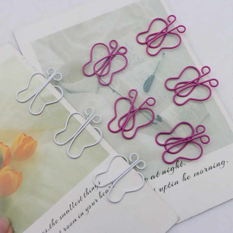 Creative Butterfly Paper Clips - Decorative Stationery Gift, Large Capacity