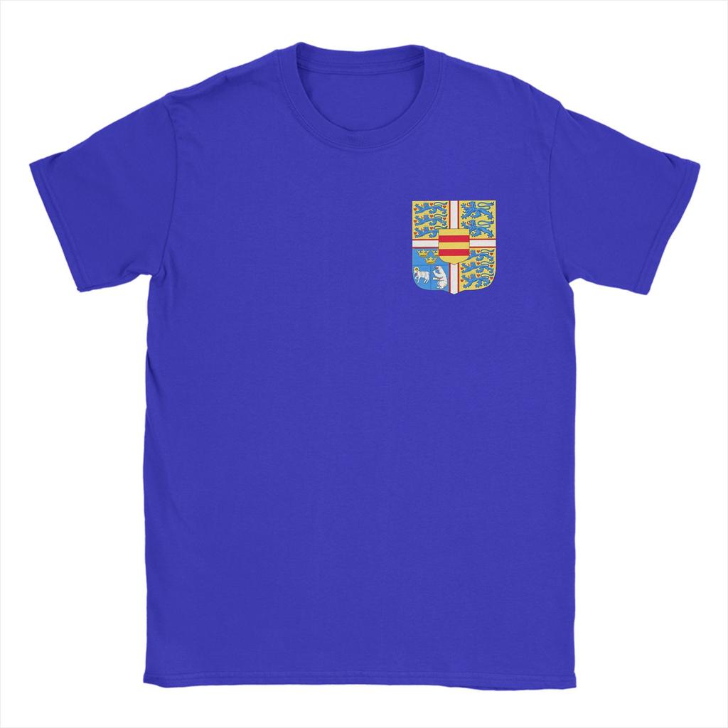 Kingdom of Denmark Coat of Arms T Shirt Summer Cotton TShirts For Men Trendy Cool Printed Tshirt Short Sleeve Y2K Basic Clothes