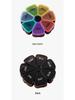 Portable 7-Compartment Weekly Pill Organizer, Petal-Shaped Supplement Dispenser