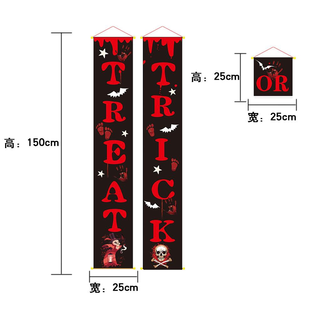 

Halloween Colorful Banner Set Including Black Purple And Orange Fabric For Fun Outdoor Halloween Black