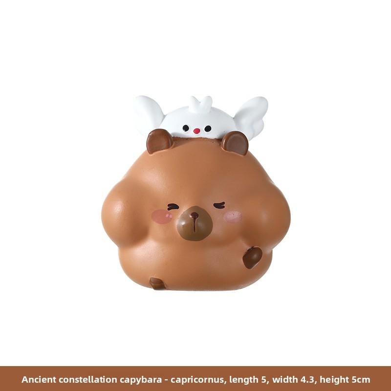 Resin Figurine Creative Tabletop Small Decorative Item Cartoon Otter Home Decoration Item Resin Handicraft