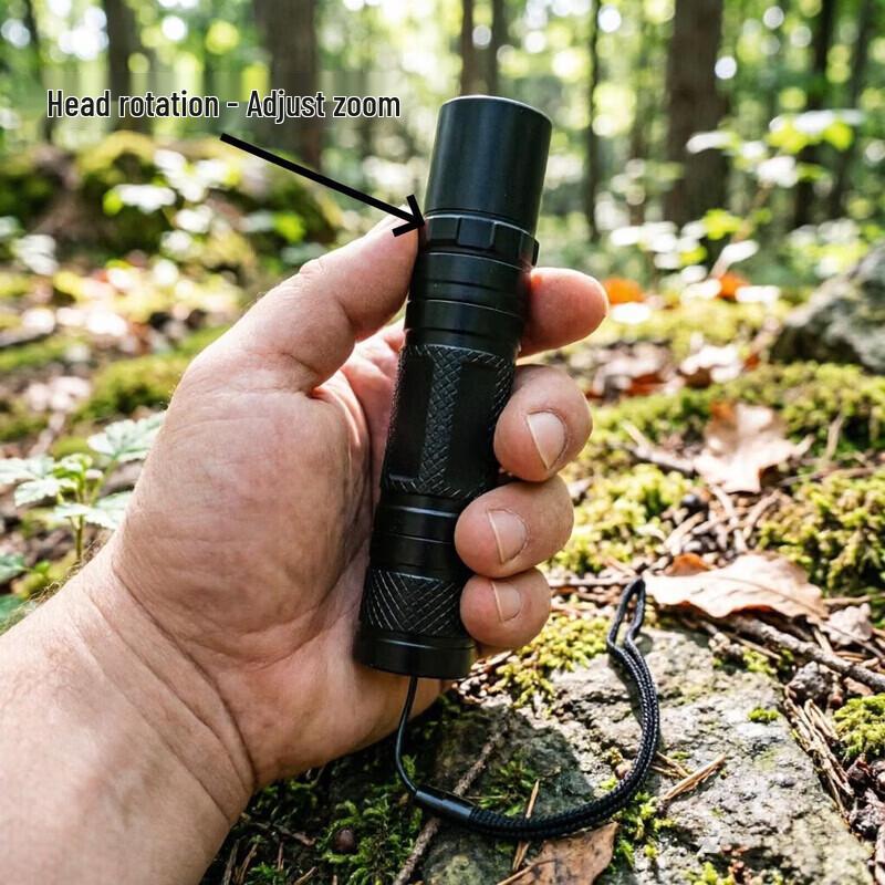 Houyun USB Rechargeable Emergency Flashlight