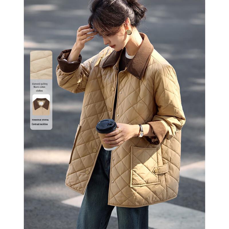 

Mohan Yimei Women s Contrast Panel Padded Jacket S