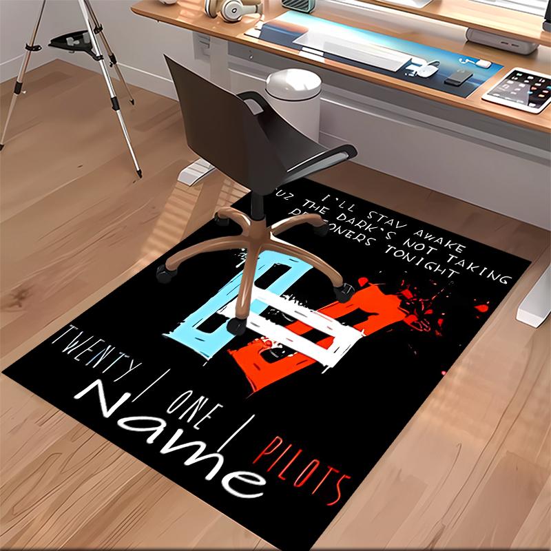 Custom personalization Twenty One Pilots Print Area Rug - Soft, Washable Non-Slip Indoor Mat,Living Room,Home&Office Decorative Rug