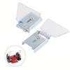 2pcs Bench Grinder Safety Guards Eye Protection Shields With Bracket For 50mm Width Grinders Stainless Steel & ABS