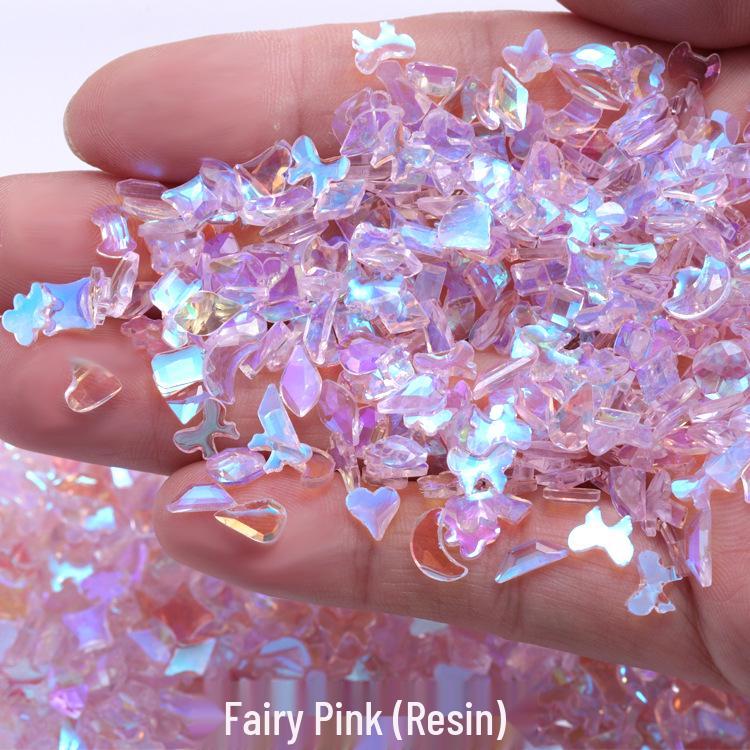 

Аврора Фантом Діамантовий Нейл Арт: Лазерний Колір Плоске Дно Змішані Нерегулярні Діаманти, Модний Стиль 2022.