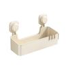Wall Mounted Face Towel Storage Box Punch-Free Shower Basket Suction Cup Storage Box  Bathroom