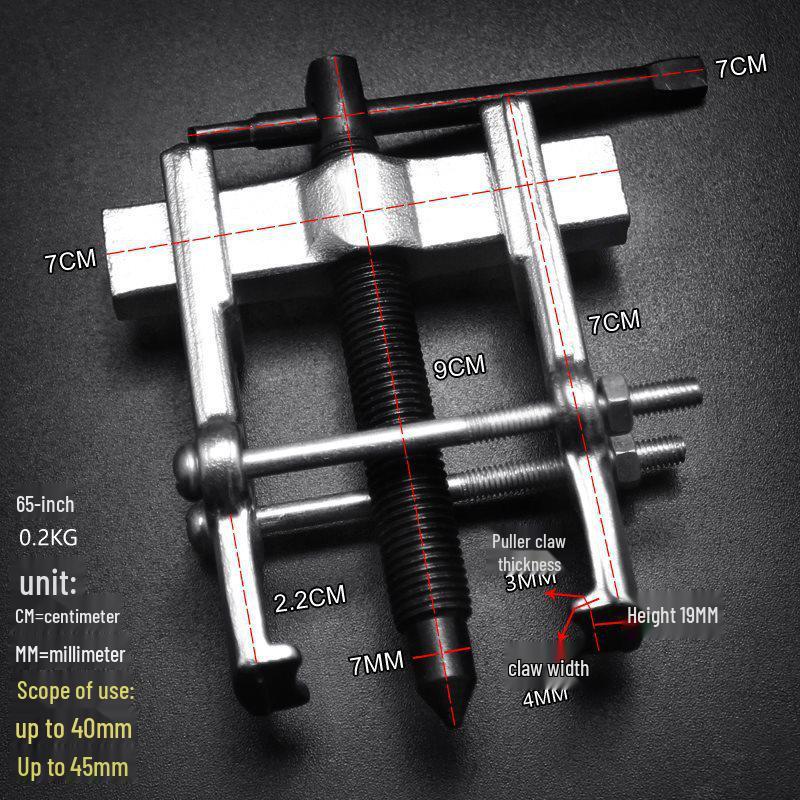 

Two-Leg Bearing Puller for Car Inner Bearings - Compact Tool