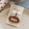 Autumn and Winter Lace Embroidery Bow Children's Hairpin Cute Girl Hair Ring Head Rope Girl Headdress Hair Accessories