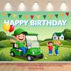 2D plane, 1 set of golf birthday party decorations, suitable for your living room and outdoor decoration