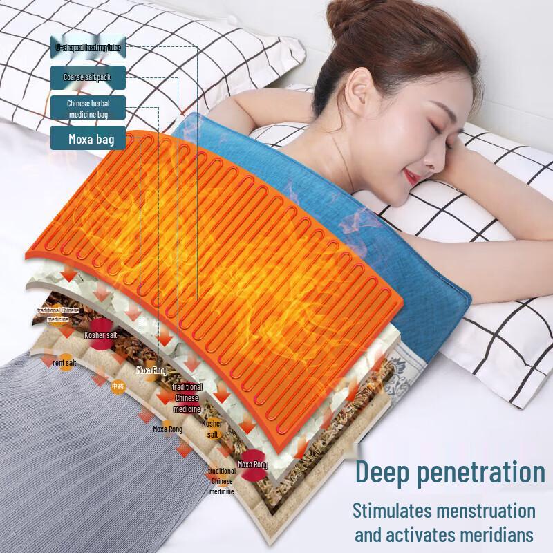 AUX Electric Heated Sea Salt & Moxibustion Body Wrap CN plug (adapter included)