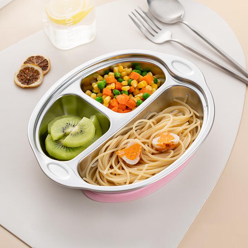 

Дитяча розділена тарілка Onlycook з нержавіючої сталі