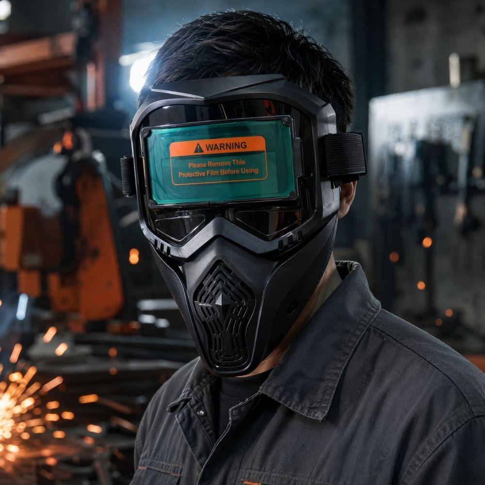 Detachable Auto Darkening Welding Helmet Face Protector Welding Face Shield Welder Mask Eye Safety