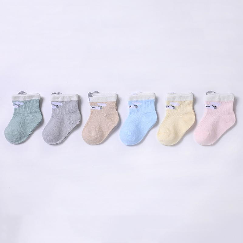 6 Pairs /lot 0 To 24M Summer Short Socks For Baby Cute Animal Newborn Infants Socks Extreme Soft Socks On Girls Boys Spring