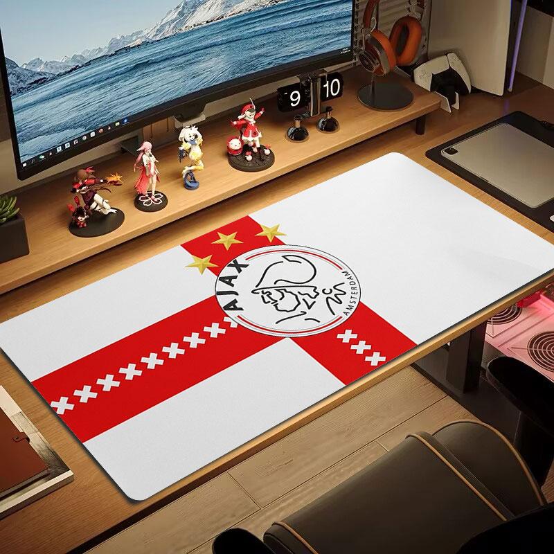 AFC Ajax Grote Muismat Grote Gaming Tafelkussen Antislip Laptop Tablet Grote Muismat XXL Mat Mini PC Speelmat Met Vergrendelrand