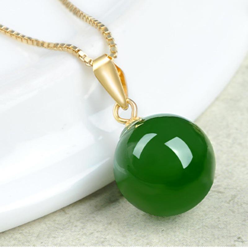 BELLA BOX Classic Round Pendant For Women Fine Wedding Engagement Fine Jewelry Gift