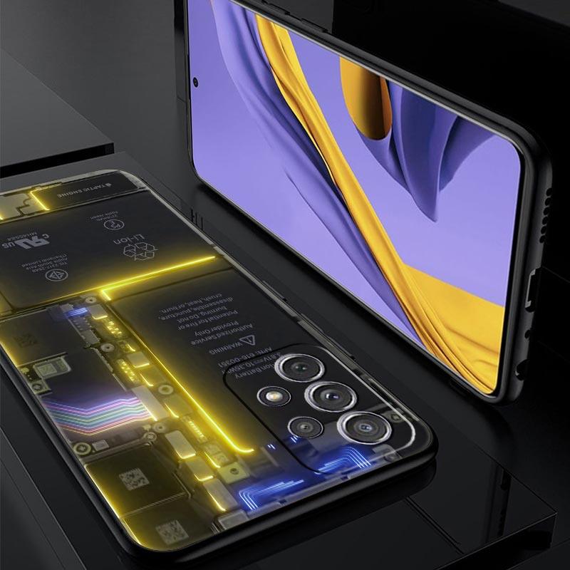 Main Circuit Board Pattern Phone Case for Samsung Galaxy A55 A35 A17 A07 A15 A13 A25 A51 A71 A72 A73 A32 A52 A52S A41 Soft TPU