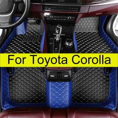 Car Floor Mats For Toyota Corolla E120 2001-2007 Waterproof Protection Car Mats Fully Set Acesorios Para Autos Leather Foot Pads