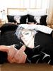 Japanese Famous 3D Anime Jujutsu Kaisen Satoru Gojo Christmas Gift King Twin Double Child Bedding Set Microfiber Duvet Cover Set