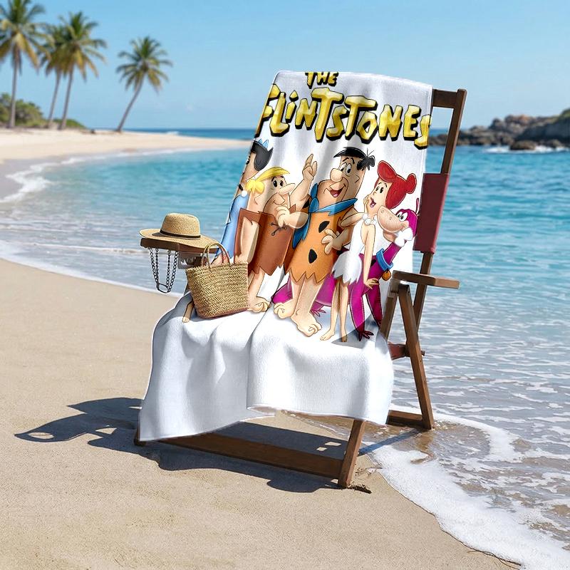 Flintstones Fashion Beach Towel: Ideal for Summer Adventures Soft, absorbent and quick drying suitable for swimming and bathing