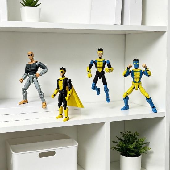 Action Figure Exquisite with Flexible Joints Fully Articulated Model Desktop Display Collectible Gift for Fans