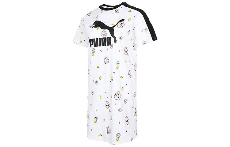 PUMA Short Sleeved Dress Women s White 532044-02 L