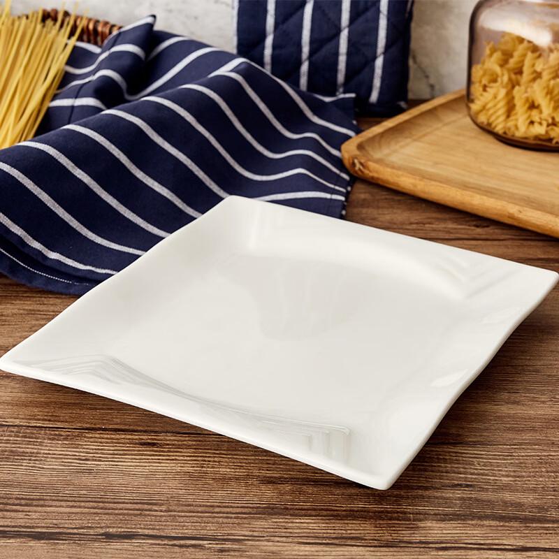 ZISIZ Square Ceramic Dinner Plates
