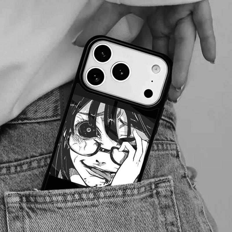 Japanese Anime Aesthetic Eye Phone Case for iPhone 16e 15 14 13 12 17 Pro Max Plus Air 17pro Cover Coque