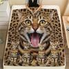 1 Stück Spielzeug Tigerkatzen-Print Flanelldecke, Hohe Qualität, Bequem für alle Jahreszeiten, Heimdekoration, Wärme und Komfort, Perfekt für Geschenke