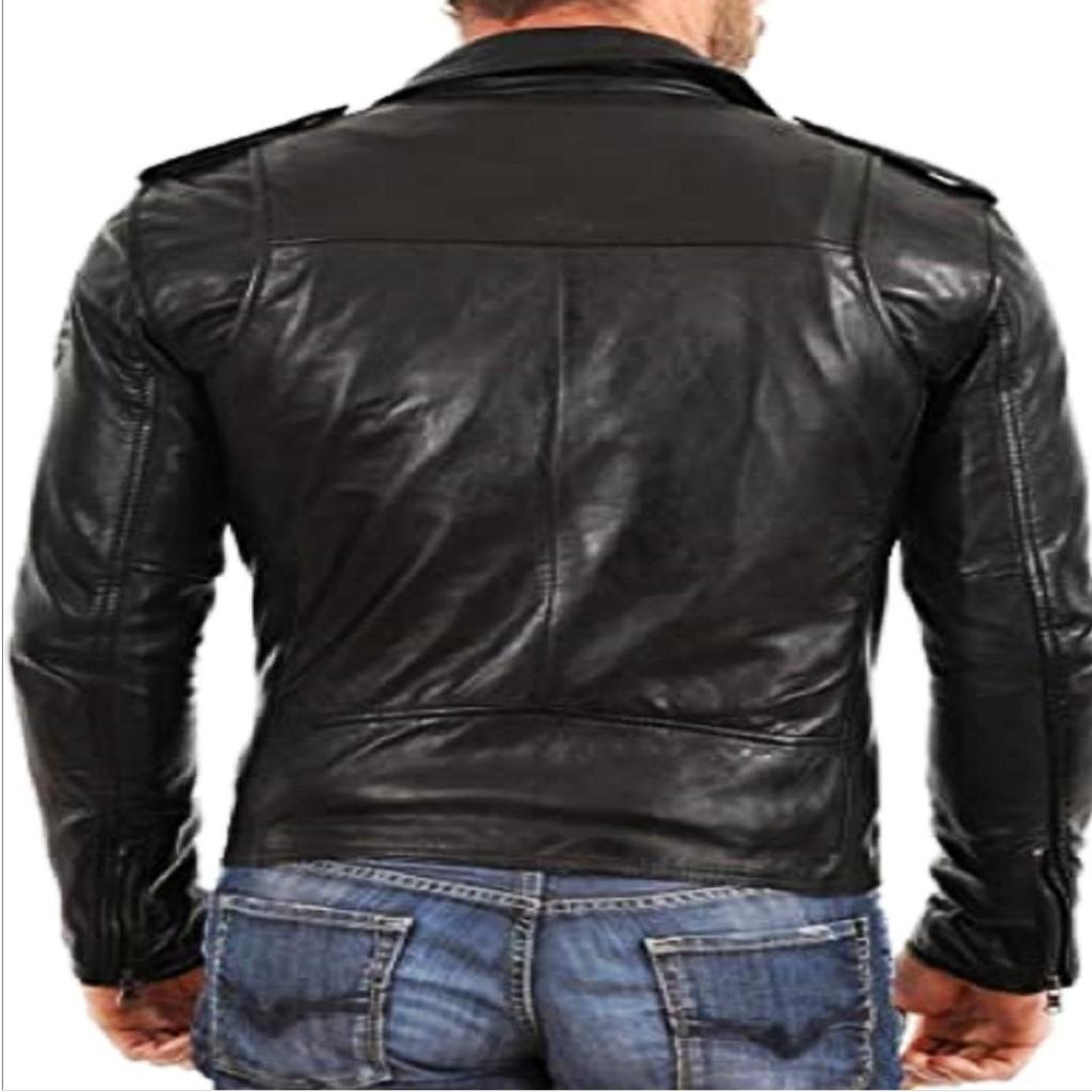 NOORA Men's Real Leather Jacket ST034