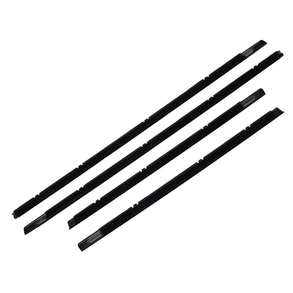 4pcs Car Window Weather Strip Replacement for Sentra 2001 2006 Windproof Rainproof Automotive Weather Rubber Seal Strip