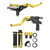 2Pcs Motorcycle Brake Lever 22mm Handle Bar Master Cylinder Lever For Scooter Sports Bike Street Bike ATV Gold