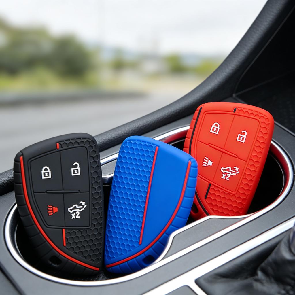 Silicone Car Key Case Protector for Buick Envision Plus Avenir S Chevrolet Soft Rubber Remote Cover Holder Shell Accessories