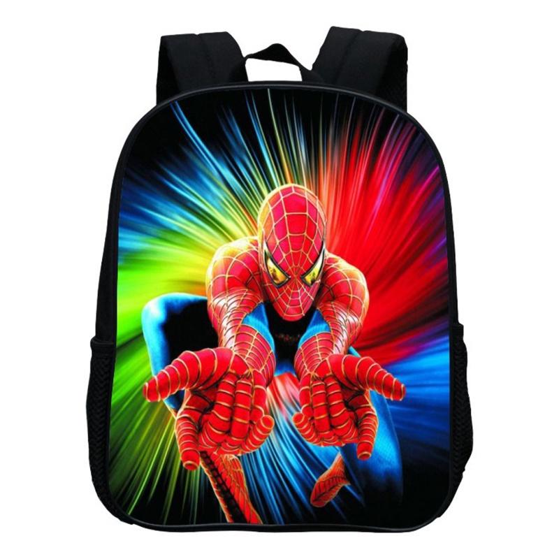 Spidermanfar From Home Kid Boys School Book Bag Backpack Shoulder Bags Rucksack