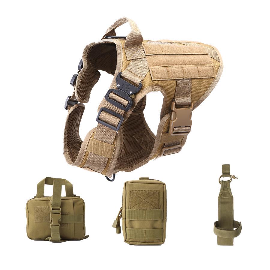 Tactical Nylon Dog Vest Harness for Medium To Large Breeds