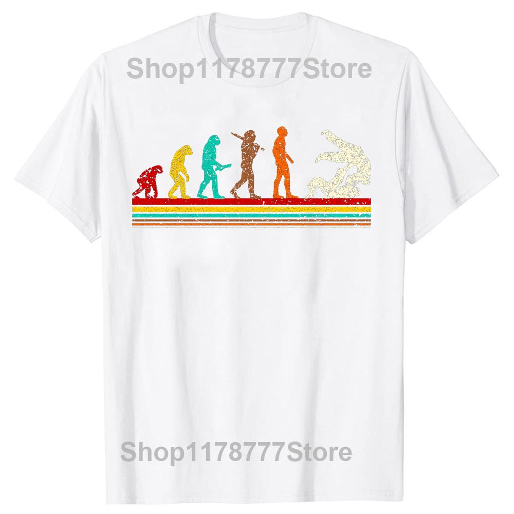 Evolution Judo Retro Martial Arts Jiujitsu Gift Holiday Xmas Classic T Shirts Summer Graphic Cotton Streetwear Gifts Tshirt