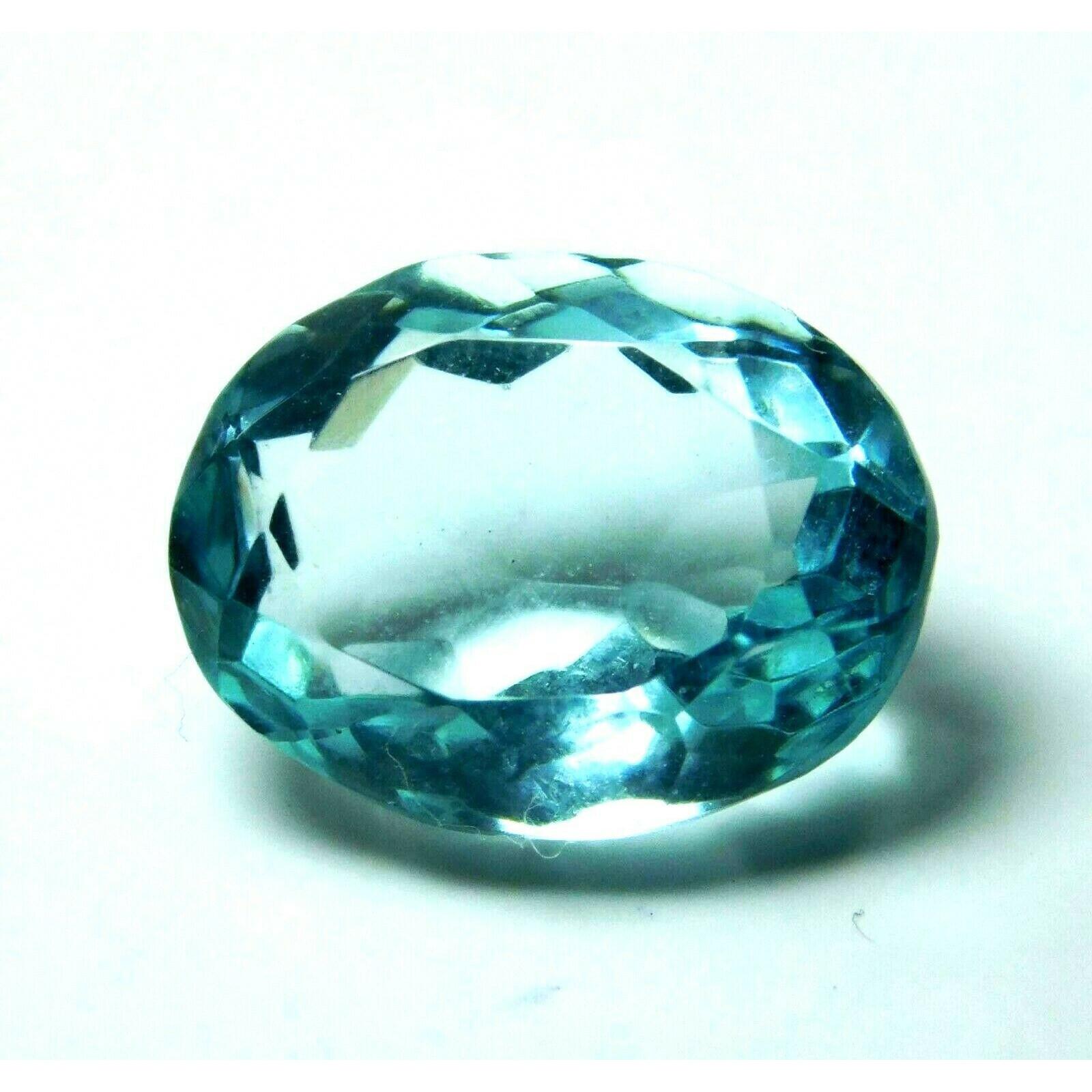

NATURAL Ocean Blue Aquamarine 6 Ct Oval Cut CERTIFIED Loose Gemstone A++ Quality 13 mm Approx. синій