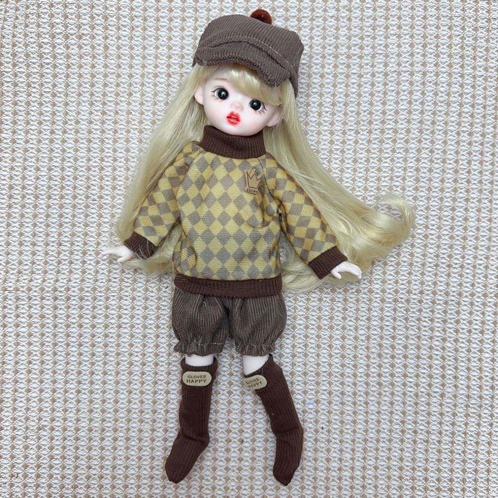Rochie Haine Păpușă 30cm Haine Casual Set Outfit Păpușă Modă Rochie Păpușă BJD Jucărie Fată